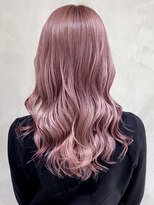 アイティー バイ アルバム 中野店(IT by ALBUM) ベイビーピンク_かきあげロングマロンベージュ_ba323001