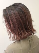 ルーツアイリー 心斎橋(ROOTS IRIE)&nbsp;20代30代40代大人耳掛け×ボブ＠シアーラベージュグラデーション