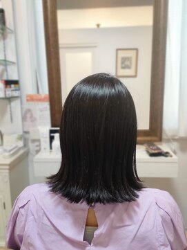 レヴィア 神栖店(revia) 簡単外ハネボブ[神栖/髪質改善/ヘッドスパ]