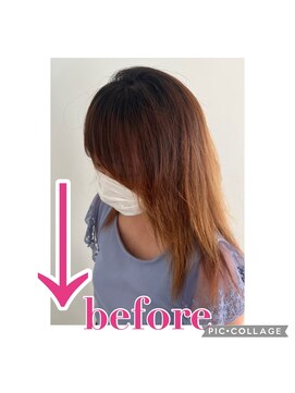 チェルモ 茅ヶ崎(CHELUMO) ☆縮毛矯正カラーbefore☆