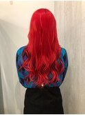 【risol 弘明寺】推しカラー/レッドカラー×韓国風ウェーブ巻き