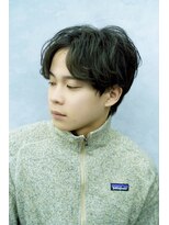 クロムトウキョウ ザ バーバー 新宿本店(CHROM TOKYO the Barber)&nbsp;ニュアンスパーマセンターパート　新宿/メンズパーマ/20代30代