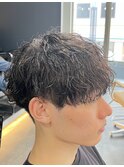 ツイストスパイラルパーマツイストパーマメンズマッシュパーマ