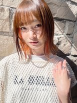 ニューウェーブ テテ 下通店 New wave TETE ボブ×オレンジ