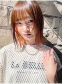 ボブ×オレンジ