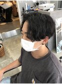 センターパートゆるツイスパ