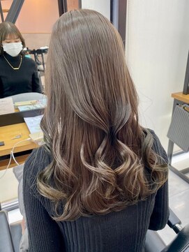 ゲーム 下北沢(GAME) デジタルパーマミルクティーベージュカラー髪質改善韓国ヘア