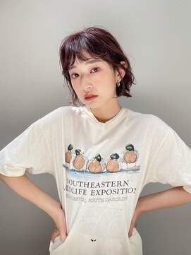 トイロ 中目黒(Toiro) ボブパーマ/くるっとバング/ミニボブパーマ【大毛亮佑】