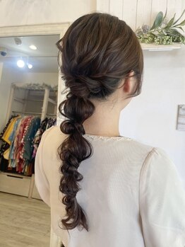イトマンスタジオベル(itoman studio belle)の写真/【近鉄布施駅すぐ】希望画像持ち込みOK◎特別な日を彩るお手伝いをいたします♪[ヘアセット¥3300]
