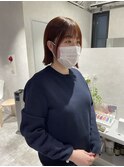 【サイドバング長めがポイント！】パツンとボブ