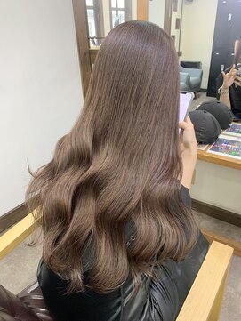 ガルボ ヘアー(garbo hair) オトナ女子 10代 20代 ミルクティーベージュ 艶カラー 艶髪