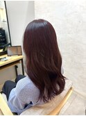 ブリーチ無しダブルカラー◎ピンクブラウン