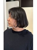 内巻きボブ