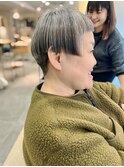 本八幡×ミセス×グレイカラー×白髪×前髪カット