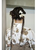 ヘアアレンジ/参列ヘア/浴衣ヘア/タイトヘアアレンジ/代官山