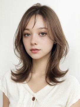 ノア 三宮店(NOA) 【NOA】透明感ベージュナチュラルくびれヘア