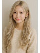 リリノ 豊中曽根店(Lirino.Co)&nbsp;羽エクステ×ブリーチ透明感透明感カラー