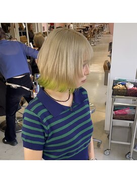 ハイトーン×黄緑