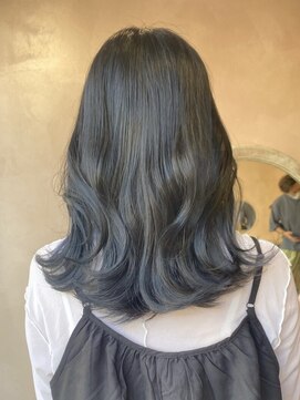 エン 仙台(en) 【Wケアカラー】優しく透けるブルージュカラー