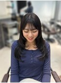 イメチェン/ピンクベージュ/アンブレラカラー/前髪/心斎橋
