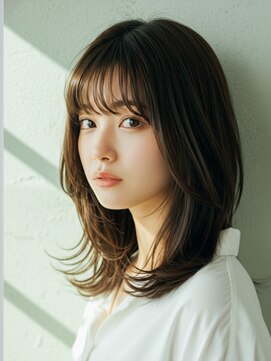 ハイレート ウニクス川越店(Hairate) 【Hairate本川越】ミディアムレイヤースタイル