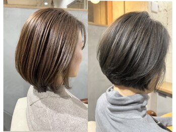 アンビエンテ(ambiente)の写真/白髪染めの常識を変えるなら《末友》☆明るいグレイカラー・ハイライトも◎オイルグロスカラー<iNOA>導入店