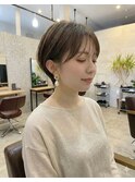 30代40代50代◎春ショートボブ×白髪ぼかし×髪質改善