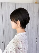 ヘアーリゾートノーブル(Hair Resort Noble) 【くびれショートボブ】顔まわり/小顔/黒髪/大人/耳掛け/姫路