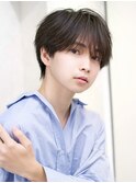 韓国ナチュラルシースルーバング×ラウンドマッシュ