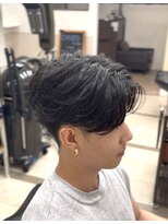 オアゾバーバー(OAZO BARBER) フェザーショート/フェザーパーマ/センターパート/メンズカット