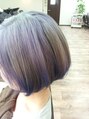 サロンドリアン(Salon de Lien) 振り向くくらいな素敵なブルーアッシュグラデーション