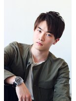 ソイクフ 高田馬場店(SOY-KUFU)&nbsp;MEN’S HAIRアッシュブラック束間ショートマッシュパーマ