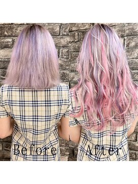 エクステ専門店あるじゃんすー 柏店 ピンクユニコーン#シールエクステ#ナチュラルピンク#韓国#柏