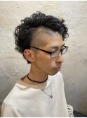 ハードパーマwithハーフボウズ