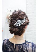 『AuraBeaute 京都』結婚式 お呼ばれヘア 編み込み