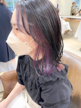 ネオリーブアイム 横浜西口店(Neolive aim) シアパープル×カシスピンクの個性派カラー【横浜】w