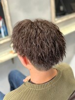 クレオ 片江店(CREO) セミウェットツイストスパイラルパーマふわふわ小顔モカブラウン