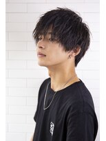 小久保Style☆波巻きハイライト束感ツーブロックマッシュパーマ