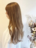 イソラヘアアトリエ(Isola hair atelier) 【Isola】ハイトーンミルクティー×ゆるふわロング