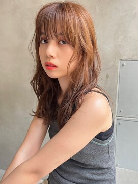 エイミー(Aimee) Aimee 町田 ミルクブラウン×ニュアンスミディ