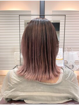 ノーム バイ アウラ(norm. by aura) ピンクベージュ巻かなくても◎バレイヤージュグラデケアブリーチ