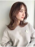 《NYLON.》ヘーゼルベージュ×Koreaレイヤーカット