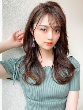 シルクレイ 高田馬場(Silk-lei) 透かしバングで大人っぽさUPロングウェーブ20代30代高田馬場