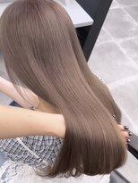 ペレ 栄店(PELE)&nbsp;デザインカラー/レイヤーカット/ウェットヘア/オリーブベージュ