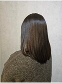 魅了される艶やかなケアカラー 髪質改善TR ブラウン冬カラー#1