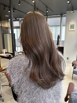 フリック 堺東店(FLICK) オリーブベージュ/ロング/イルミナカラー/堺東