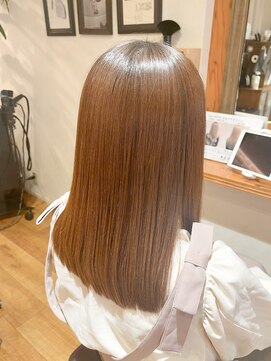 トモリヘアルーム (tomori Hair room) ネオメテオストレート 美髪ミディアムヘア