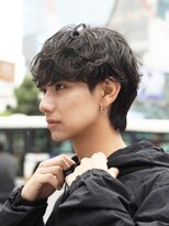 フィフスパーク(fifth PARK)&nbsp;渋谷2wayシャドウパーマ韓国テテ風センターパート刈り上げなし