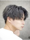 ツイストスパイラルパーマ 熊本メンズ MEN'S HAIR センターパー