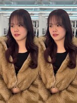 ジゼル(GiseL)&nbsp;カシスピンク　ロング　レイヤー　ケアカラー